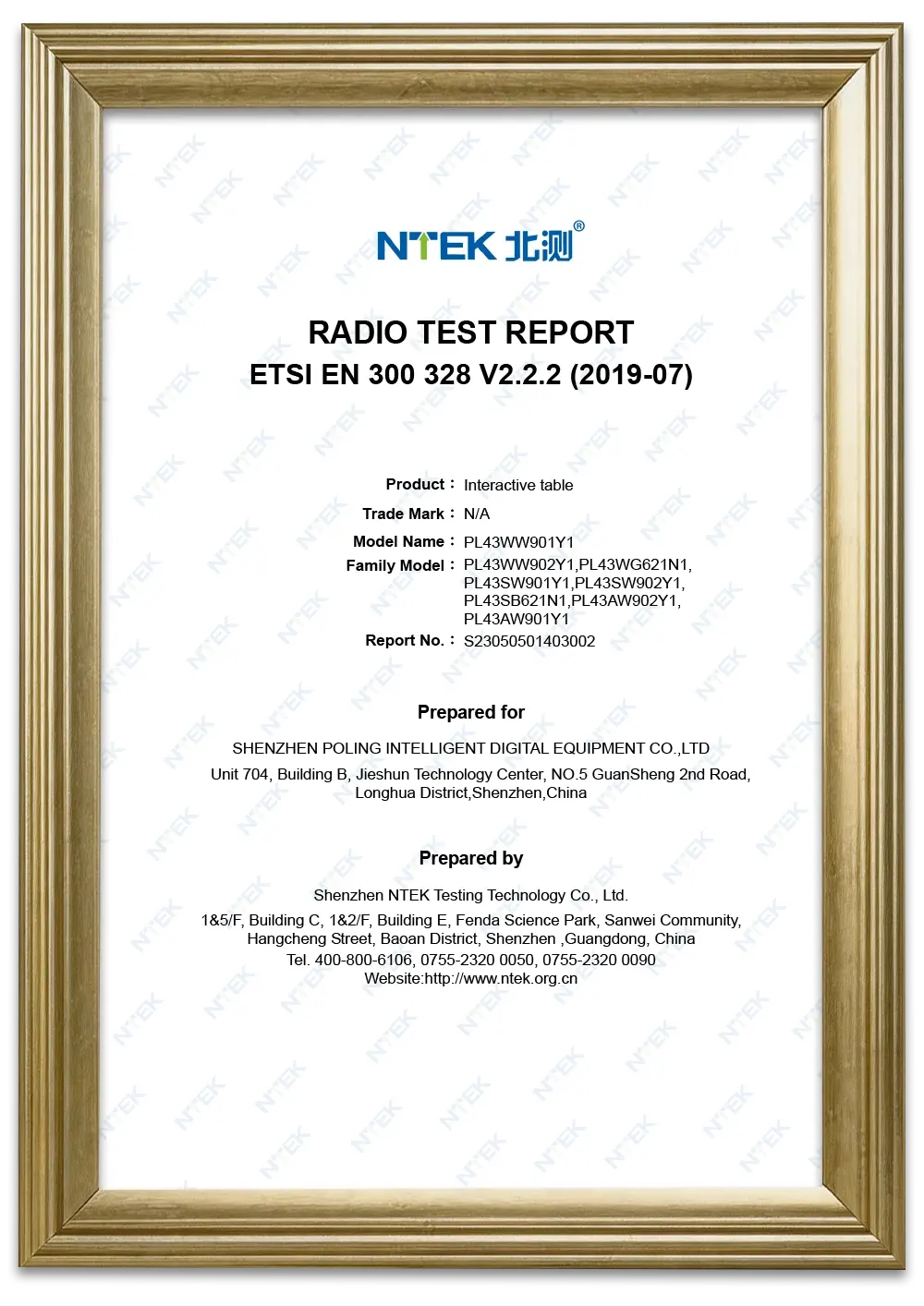 RADIO TEST REPORT (2)